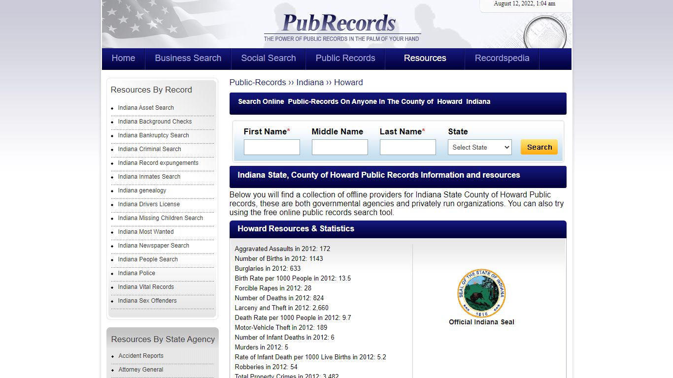 Howard County, Indiana Public Records